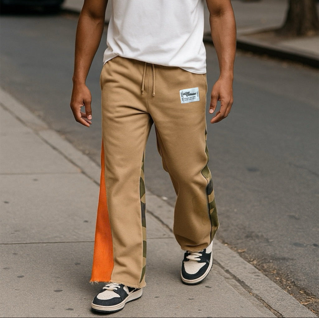 Panel Flare Sweatpants
